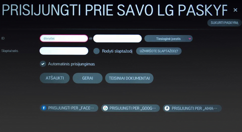 LG televizoriams - TVpigiau.lt