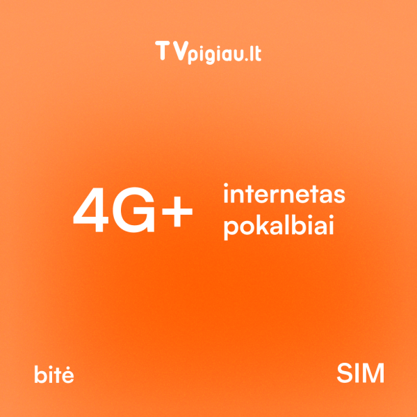 Neribotas 4G internetas ir pokalbiai su SIM kortele - 20 GB duomenų EU/EEE ir laisvė bendrauti