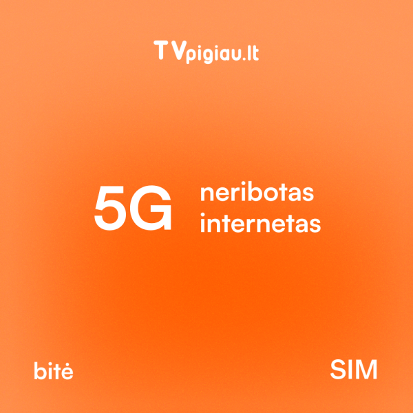 „Home 5G Neribotas" planas - interneto proveržis Jūsų 5G modemui