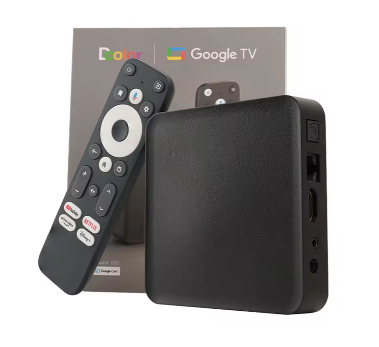 GD2 4K Google sertifikuotas TV priedėlis Android TV 12 puikiai veikia su Go3, Telia Play, Netflix